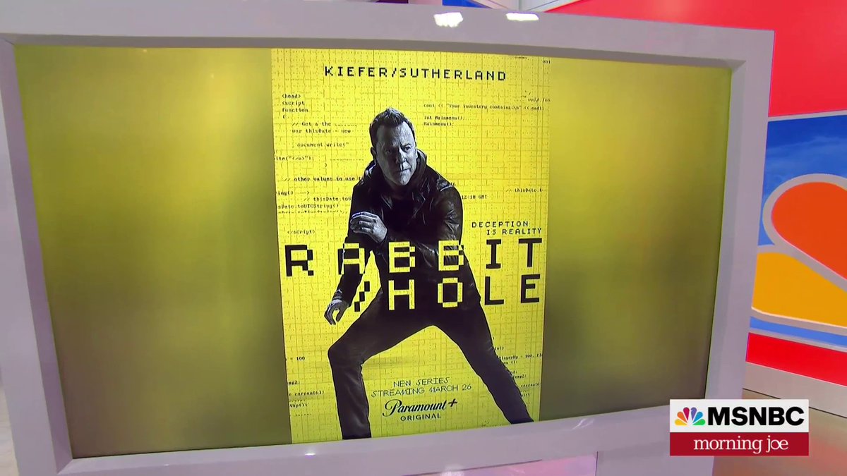 Joining us now: <a href="/RealKiefer/">Kiefer Sutherland</a> discusses #RabbitHoleSeries