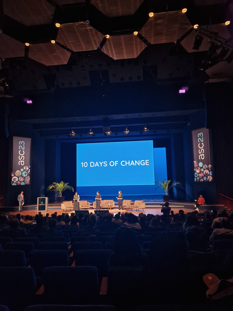 The indomitable <a href="/SpurthiKolipaka/">Spurthi</a> and rest of the Youth Sprinters demanding 10 days of action from the #WASH sector to demand water and sanitation justice for all. An really inspiring way to close out #ASC2023 #AllSystemsConnect2023