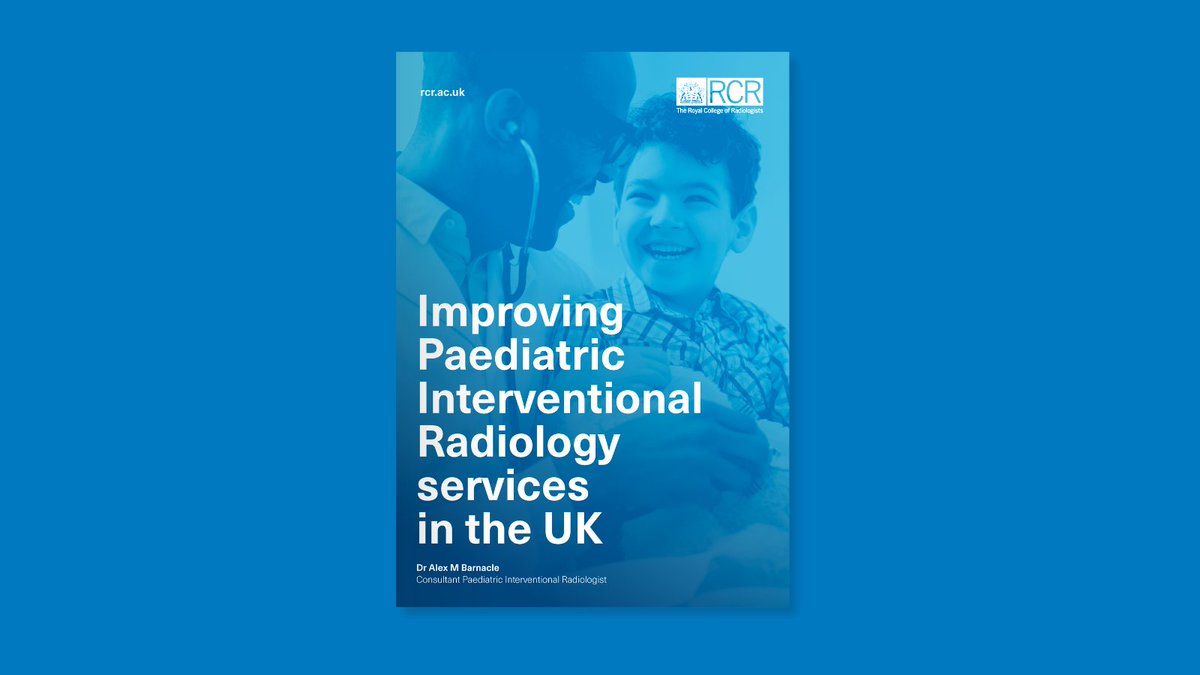 Paediatric interventional radiology is an important specialty that delivers clear benefits.

Yet our recently published report found there are huge inequalities in access to this specialist care across the country.

Read more: rcr.ac.uk/pir

<a href="/BarnacleAlex/">Dr Alex Barnacle</a>