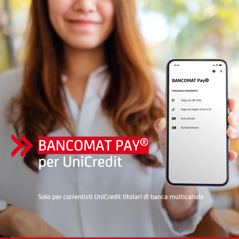 UniCredit_IT's tweet photo. Lo sapevi che con l’App Mobile Banking di UniCredit puoi effettuare acquisti online in pochi istanti grazie al servizio BANCOMAT Pay®?
Scopri come guardando il video!
📌 #UniCredit #BancomatPay #OurFuture #Digital