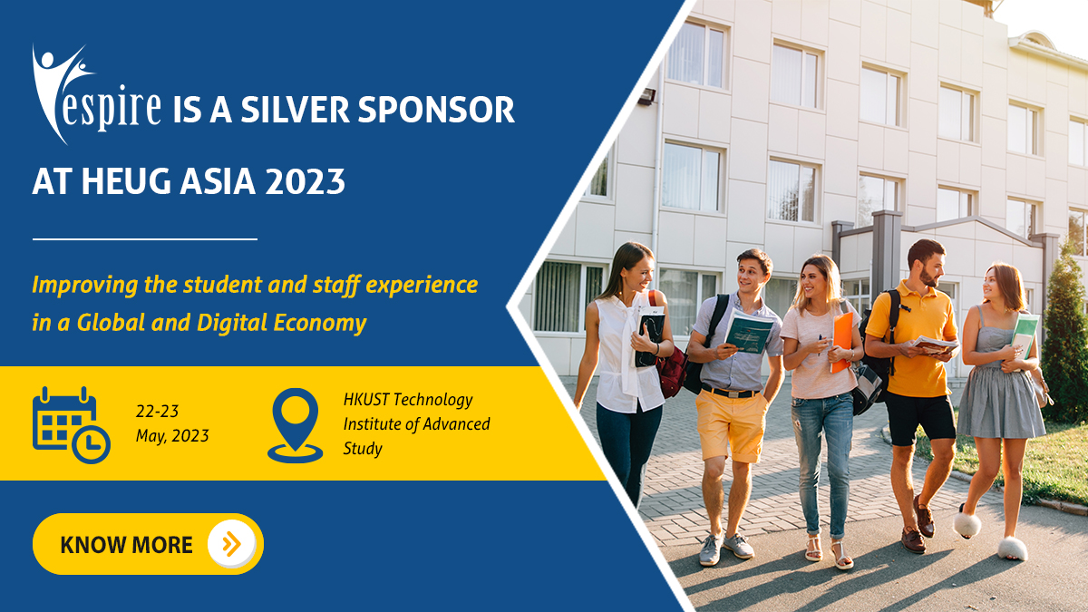 EspireInfolabs's tweet photo. Join us at @heug Asia 2023 to learn how @EspireInfolabs #TX approach is transforming #HigherEd industry with #PersonalisedExperience for students via @Sitecore & embarking the journey of #StudentManagementPlatform using @EllucianInc. Know more > https://t.co/iNiVgwTA5d https://t.co/3O5TZzGICk