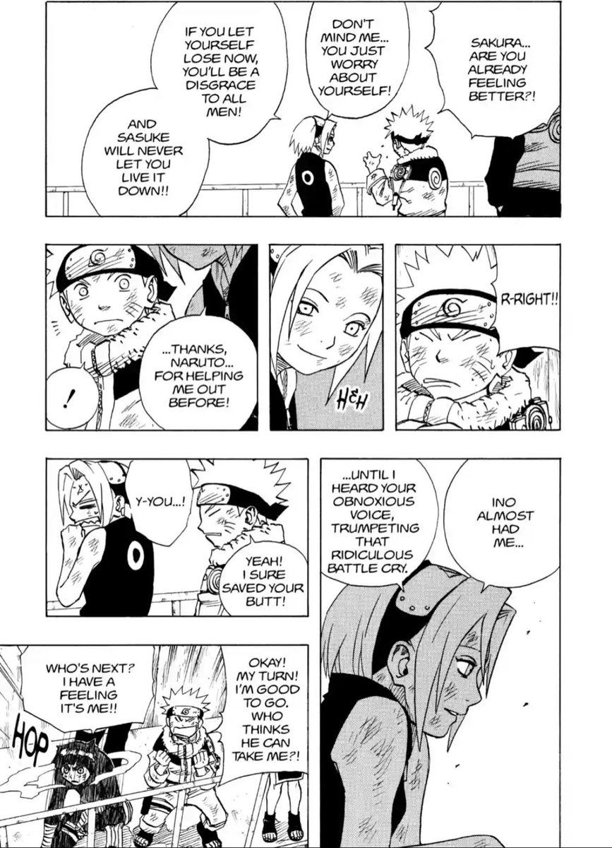 Sakura is so much nicer to Naruto in the manga 😭 