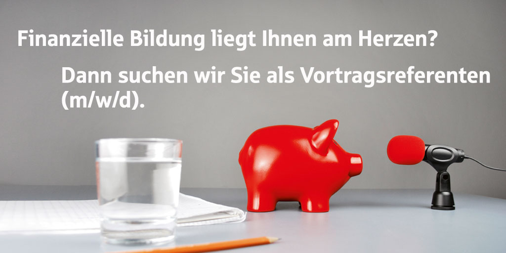 Wir sind der Beratungsdienst der Sparkassen-Finanzgruppe und bieten einen Vortragsservice zu Finanzthemen für nicht kommerzielle Organisationen. s.de/1cv4 
#vorträge #stellenanzeige #stellenausschreibung #stellenangebot #jobangebot #finanzbildung #finanziellebildung