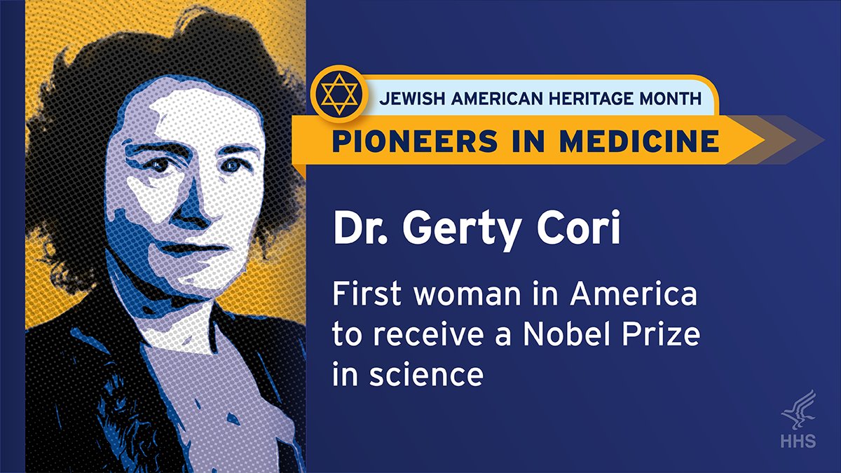 Jewish American Heritage Month: Pioneers in Medicine
Pictured is Dr. Gerty Cori, the first woman in America to receive a Nobel Prize in science