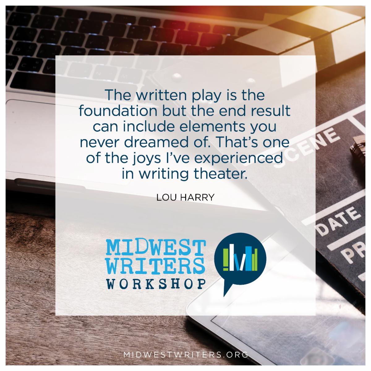 Learning the approaches and techniques of playwriting benefits writers of all genres. @LouHarry covers this in one of his #MWW23 sessions, so make sure you register to learn more!

#MWW50th #playwriting #writingconference   

conta.cc/3VATpO6