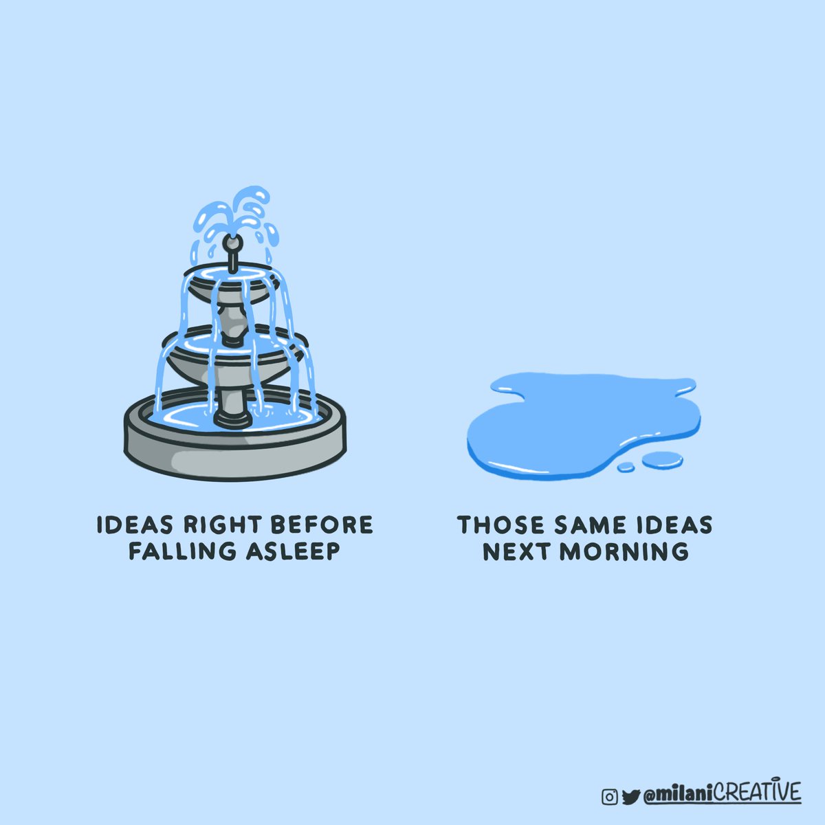 milanicreative's tweet photo. Midnight creativity vs. Morning reality https://t.co/pZN1vDc9bu