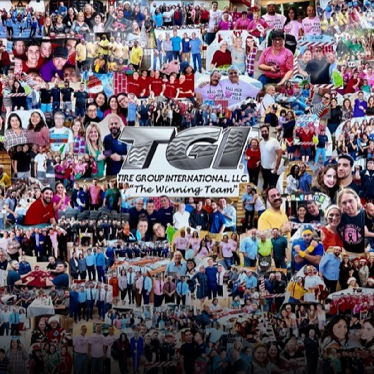 tiregroup's tweet photo. At TGI, we are one team, and one family. Last month, team members put together a collage to showcase us, #TheWinningTeam! #Tire #Tires #SellingHappiness #Since1992 #SellingHappinessSince1992 #TGI #TireGroupInternational #Family #Teamwork https://t.co/8L5ALXx2v5
