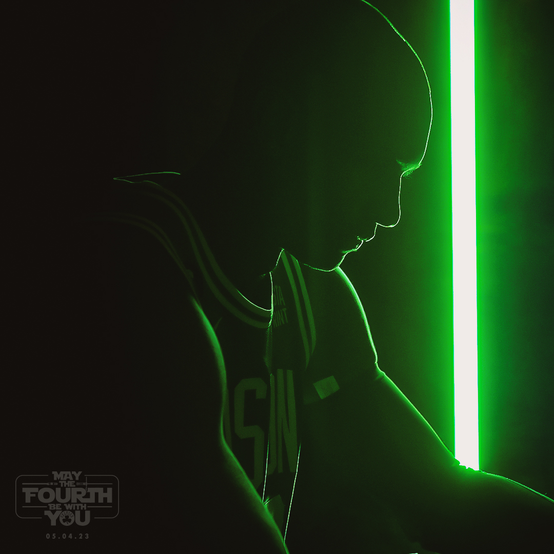 celtics's tweet photo. May the Fourth be with you 💫 

Happy #StarWarsDay https://t.co/BATM7thL9z
