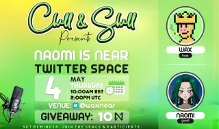 ⏳ Only 1 hour left! ⌛
💲 10N giveaway 
Like &amp; Retweet

✨ Join our $NEAR Space with <a href="/Naomi_fromhh/">naomiii (post_cypherpunk)</a> to discuss her experiences &amp; thoughts on the blockchain world. 

Set reminders 👉 buff.ly/3VqId6B