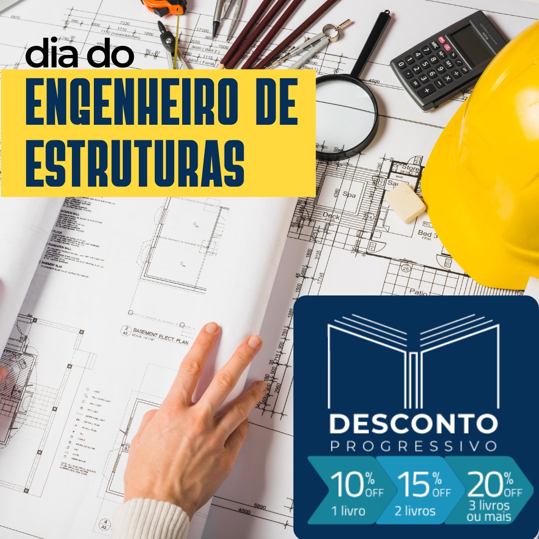 ofitexto's tweet photo. Hoje (4/5) é dia do Engenheiro de estruturas!

Para comemorar, até dia 9/5 a Ofitexto está com promoção de desconto progressivo em livros selecionados de Engenharia Civil.

Vem ver: https://t.co/e9xetF7ZN7

#engenhariacivil #engenhariaestrutural #concreto https://t.co/FmnigAoyEh