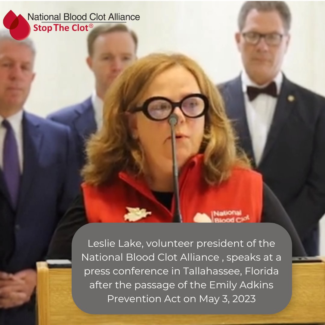 StopTheClot's tweet photo. The Emily Adkins Prevention Act, passed Wednesday in FL, greenlights a policy workgroup to examine how #bloodclots & #pulmonaryemboli affect the lives of Floridians. This is a first in the US. More: https://t.co/82atMAtfrh
@DouglasAdkins @RepJanetAdkins @DeanBlackFL @lesllake https://t.co/Iw3qR1uXM2