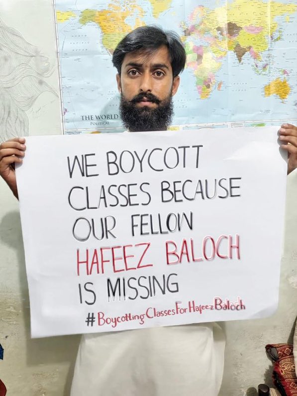Mushtaq24210335's tweet photo. The one who raised his voice for his fellow, goes on forcibly missing himself today.

#ReleaseJavedBaloch
#EndEnforcedDisappearances https://t.co/ZO1Bs9DCwp