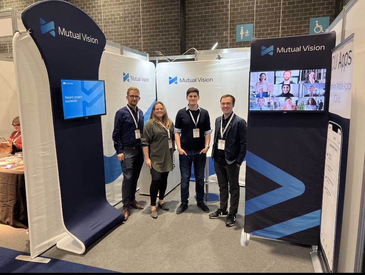 Great to be at the <a href="/BSABuildingSocs/">Building Societies Association</a> conference this week with our friends at <a href="/MutualVision/">Mutual Vision</a>! Visit the Mutual Vision stand to talk to us about our expert mobile apps and advanced AI chatbots for the mutual sector 📱🤖
