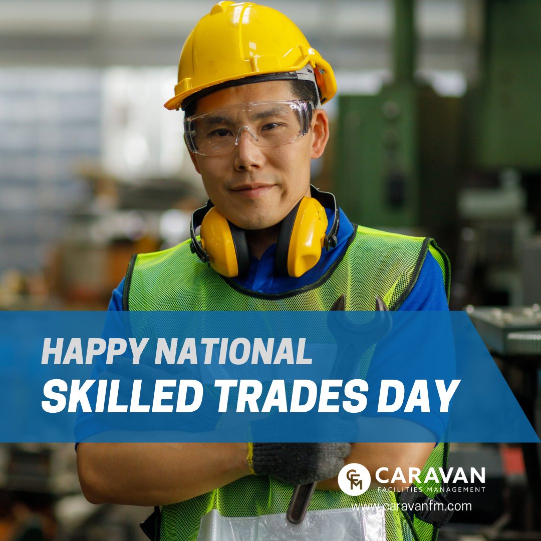 Recognizing all the men and women in Skilled Trades that have built our country. 

Happy National Skilled Trades Day #TeamCFM! 

#FacilitiesManagementTeam #SkilledTrades #FacilityServices