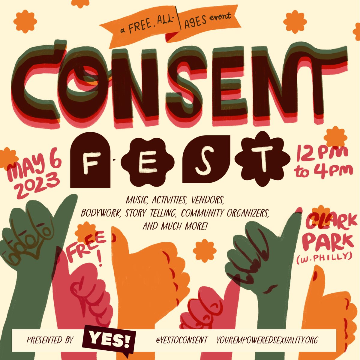 PPSPtweets's tweet photo. PPSP is a proud sponsor of Consent Fest! Join us SATURDAY at Clark Park from 12-4pm. #clarkparkphilly #consent #consentfest #YES! #yestoconsent https://t.co/bRrJ14wGZk