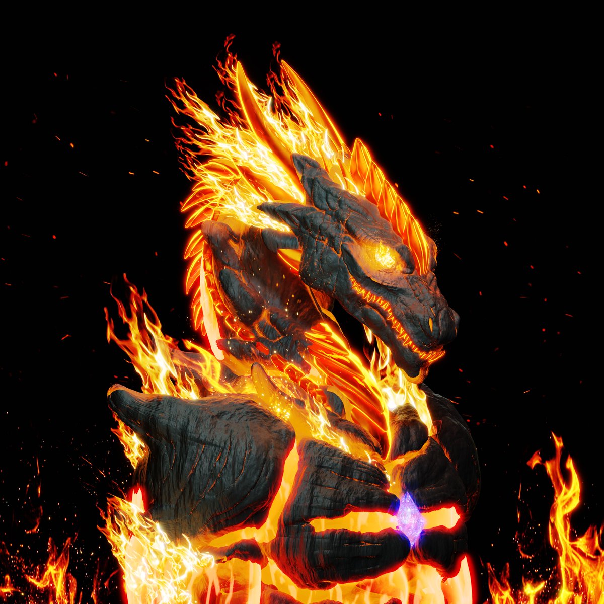 DragonDegensNFT's tweet photo. @_CorvusCorax @Doodlegenics @TommyWorldPower This 1/1 is on 🔥 https://t.co/ec4JdBNwxM