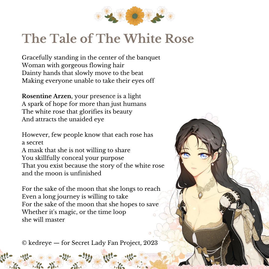 SPOTTED MINE!!! 😭 the utmost gratitude is mine, banana닙 🩷 i feel happy to be able to describe rosentine in a poem, only beautiful memories i can recall when it comes to her 🥺 and i’m glad you love it, it still feels like a dream to me 😭😭😭🩷🩷