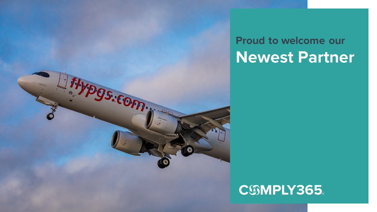 We’re very happy to announce that <a href="/flymepegasus/">Pegasus Airlines</a>, one of the leading low-cost airlines in EMEA, selected Comply365’s #ProAuthor, to transform the authoring process of its #DigitalManuals and #ComplianceManagement!

Aramıza hoşgeldin Pegasus Airlines!
hubs.li/Q01NGkY-0