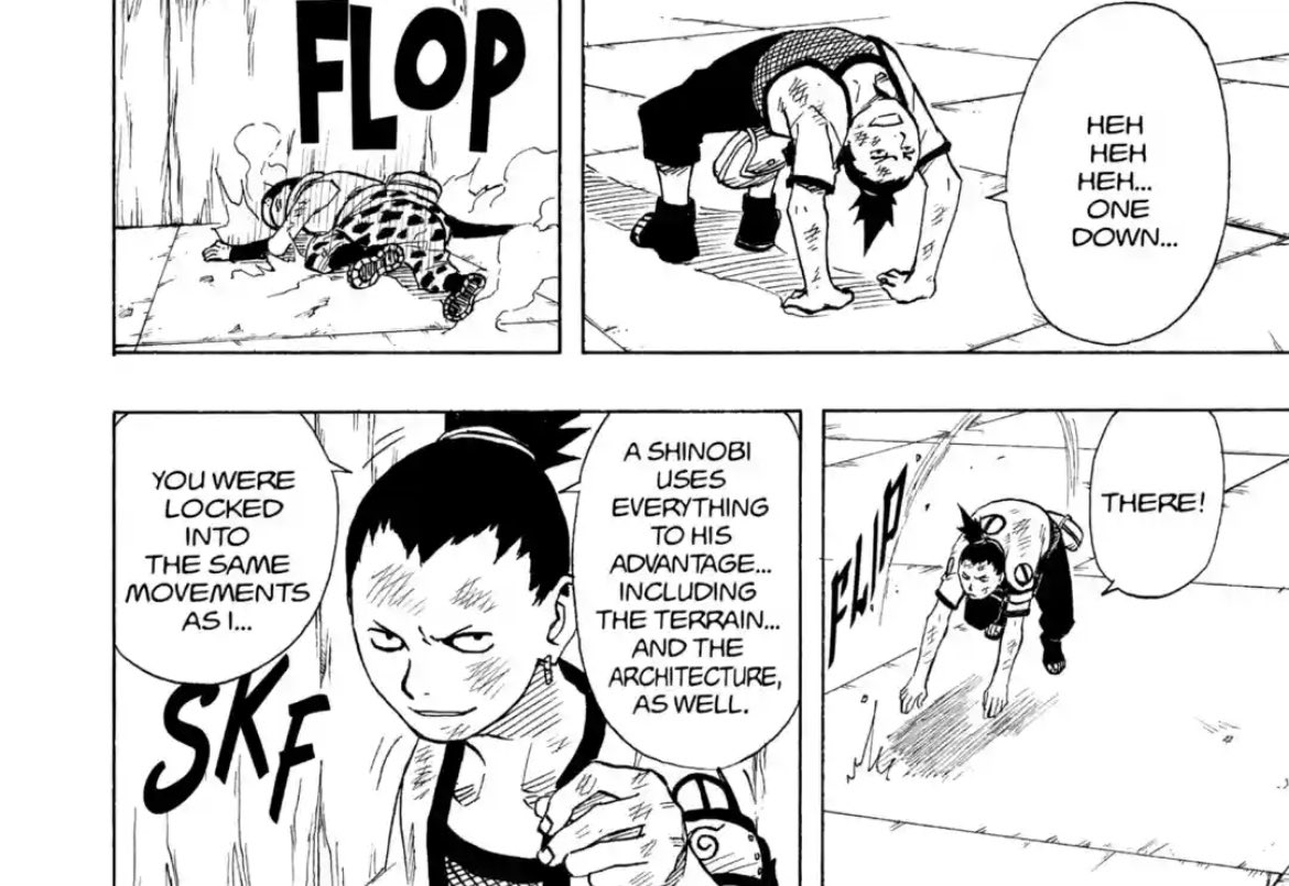 Man I miss his silly little poses like when he does the M thing with his arms when he captures someone in kagemane like why did he stop that