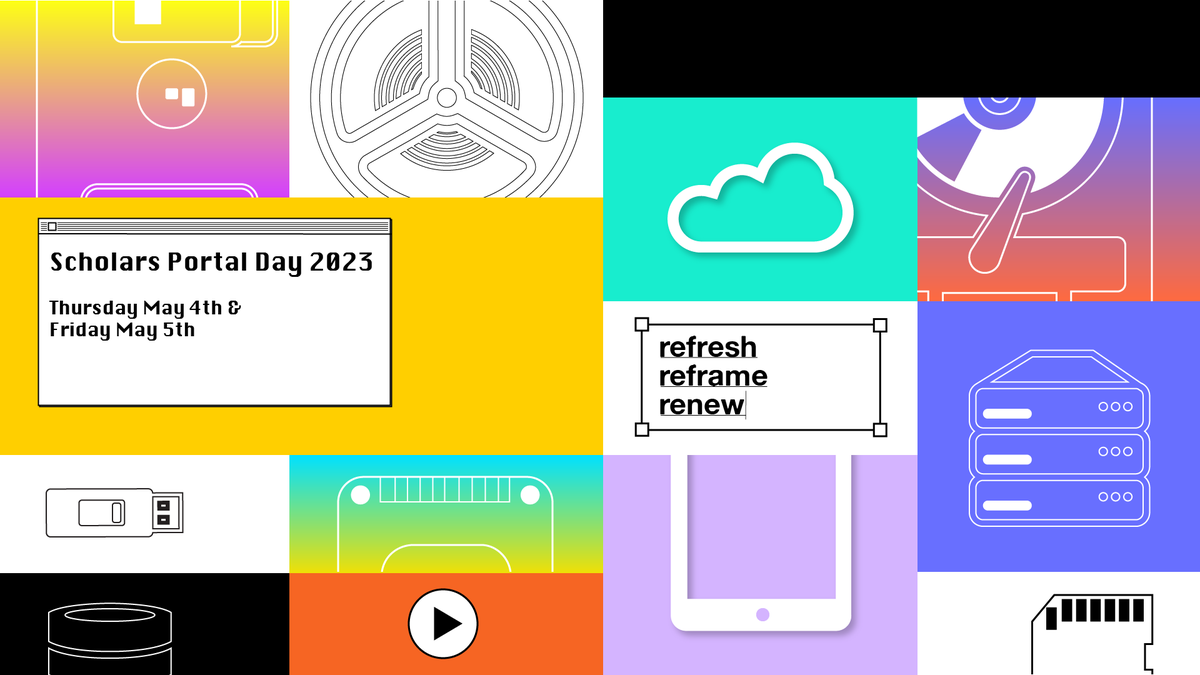 scholarsportal's tweet photo. It's Day 1 of Scholars Portal Days 2023! We're kicking off in just under an hour with Scholars Portal updates, followed by lightning talks.

https://t.co/E20ZHgHiqr
 #SPDays23 https://t.co/Np4gad9E5V
