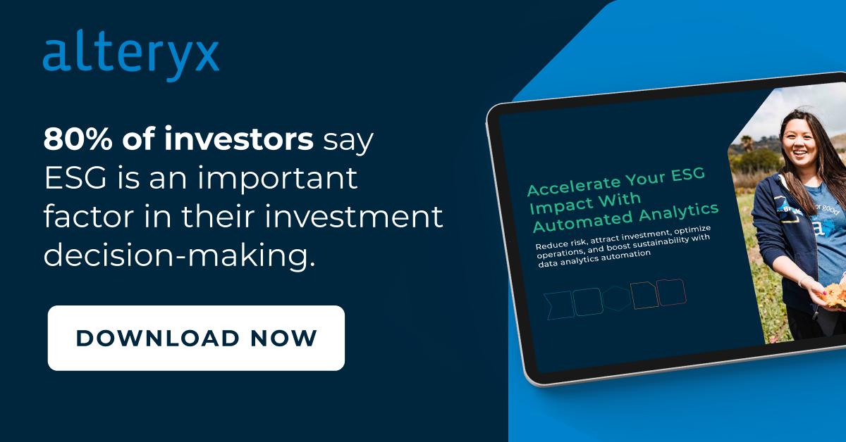 Seanie_McF's tweet image. ESG is the basis of many organizational decisions. But for many, it’s nearly impossible to get true insight into #ESG responsibilities. Get our eBook, Accelerate Your ESG Impact with Automated Analytics, to explore how #AnalyticsAutomation is key.

📖 ow.ly/NtQu104Fw11