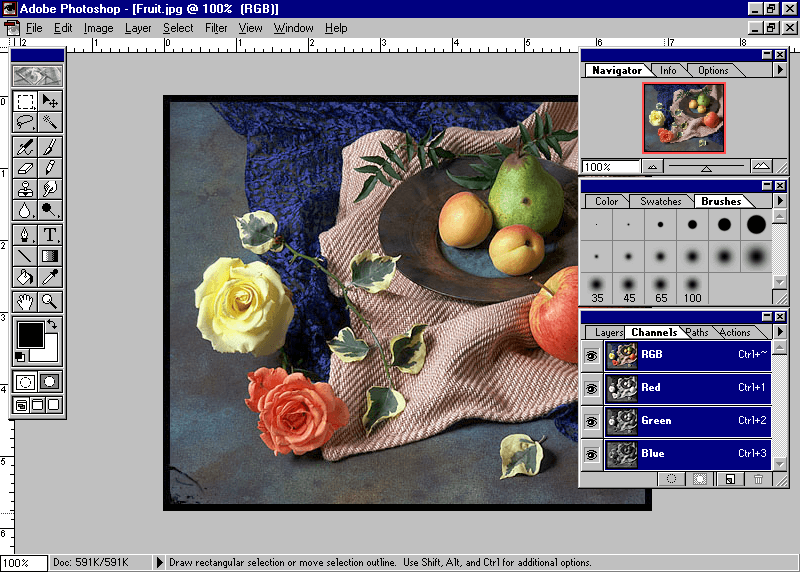 RetroTechDreams's tweet image. Adobe Photoshop 4. My first version of Photoshop.