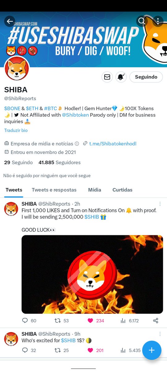 DiegoJuniordeO2's tweet photo. @ShibReports BEP 20

0x37179ba717cee66bf18105f9399b64e815dd4e57 https://t.co/ehLgsZwKGl