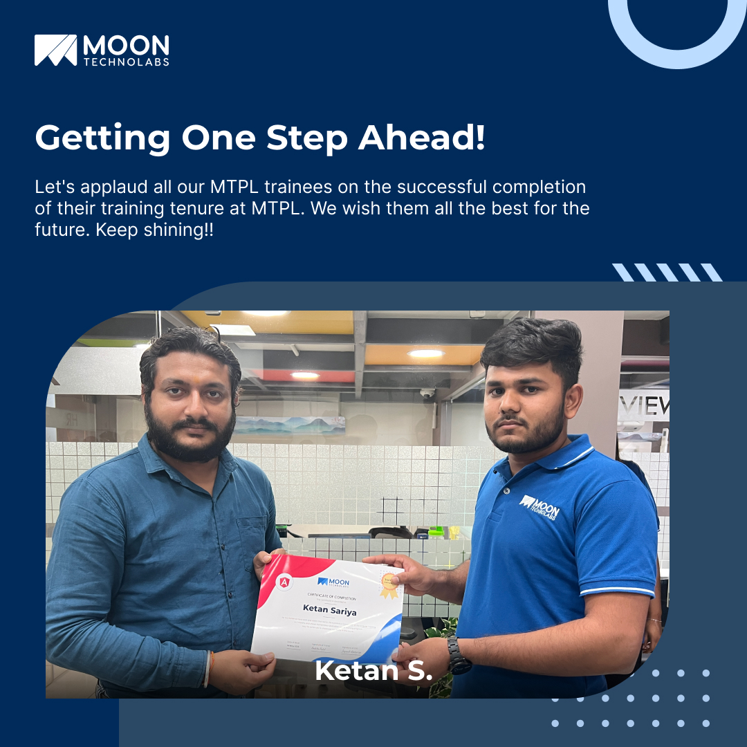 moontechnolabs's tweet photo. Congratulations🎉 to all the trainees who have moved one step ahead in their professional journey.
Good luck with your future endeavors.
.
.
.
#MoonTechnolabs #Trainee #Completetraining #trainingcompetition https://t.co/zhnkQOMieO