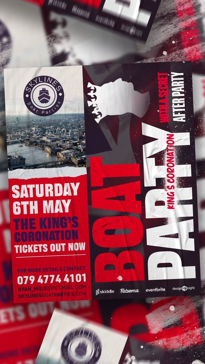 DJBLUESMILO's tweet photo. https://t.co/MS8LSnGy6K

SAVE THE DATE 6th May Kings Coronation- boat party with a free after party for tickets click on the link be quick as it would be a sellout https://t.co/T4vaRHfeWZ