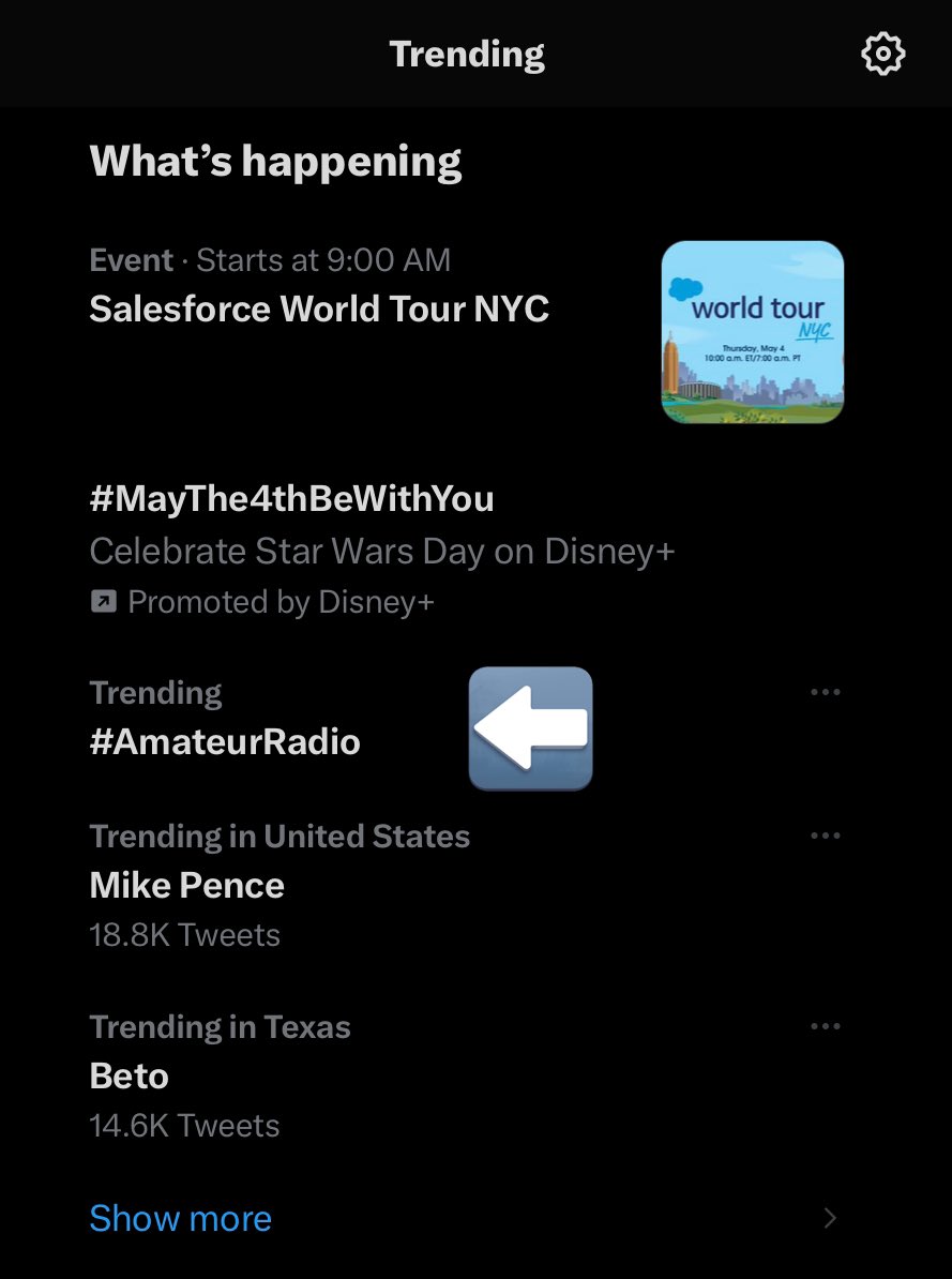 cw360's tweet photo. HAHAHA, there is no way #AmateurRadio is actually trending. https://t.co/0UYn753pPv