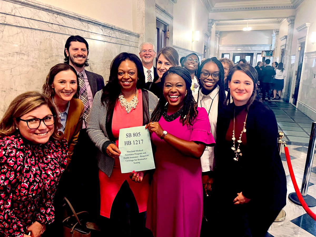 KarenToles4MD's tweet photo. Thank you @iamwesmoore for 
signing my bill HB1217- Required Coverage for Bio Marker Testing. Precision testing save lives! Shout out to Chair @JheanelleW for her steadfast leadership in getting the bill over the finish line!💗⚕️🩺👏🏽
#LBCMpriority #savinglives #mdga2023 #newMDlaw https://t.co/uCYTVTbv5D