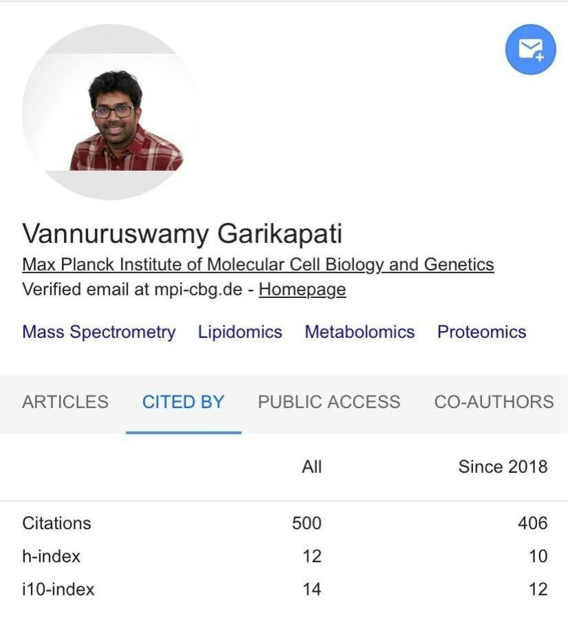 Garikapati_VS's tweet image. Scored 5 centuries (not in cricket)
#citations #CSIRNCL #JLU #MPICBG