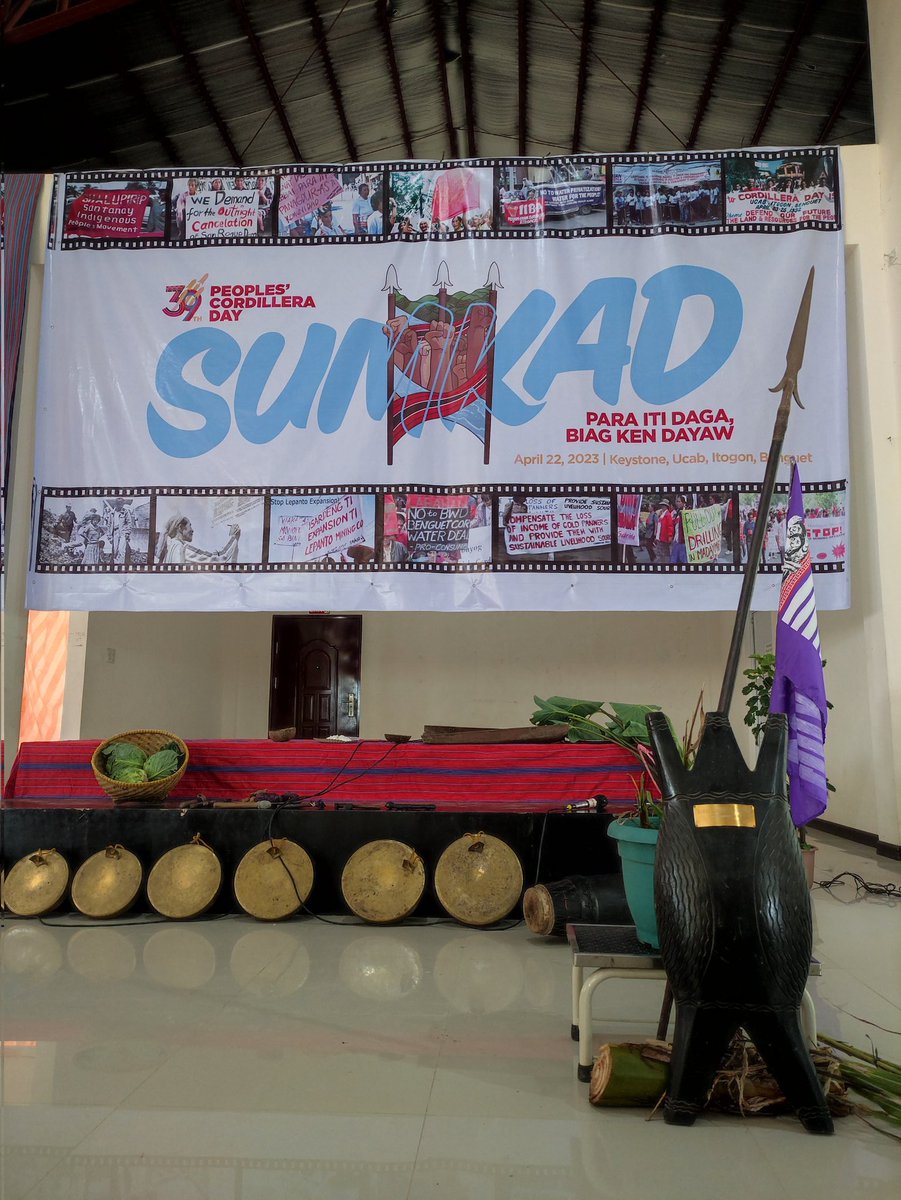 SiklabIPyouth's tweet photo. Last April 22, Siklab Philippine Indigenous Youth Network joined the #39thPeoplesCordilleraDay celebration in Itogon, Benguet.
#SUMKAD
#DefendCordilleraPH
#DefendTheNorth https://t.co/R6cec52uzA