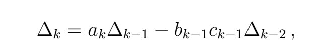 ben_j_stone's tweet photo. It turns out that the determinant of this matrix satisfies the following recursion formula. By analysing this recursion relation we determine the number of solutions for the three-point function. https://t.co/AXAemva5Z0