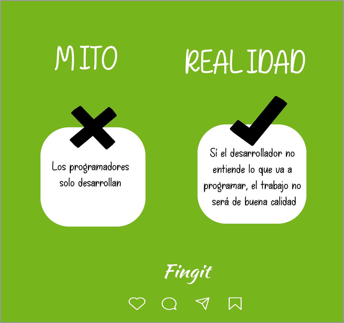 fingitcorp's tweet photo. ☝🏼Hablemos de algunos mitos y realidades en los desarrollos de software 🫨

#fingit #software #desarrolloalamedida #mitos #programacion https://t.co/Fh1slpJX8S