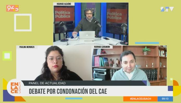 🔵🎙En el panel de hoy debatimos sobre las posibilidades de condonación del CAE en este Gobierno.

Estamos con <a href="/PaliMendozaP/">Paulina Mendoza Pereira</a>, presidenta de <a href="/JDCdeChile/">JDC de Chile</a> y <a href="/rcaramori/">Rodrigo Caramori</a>, presidente de <a href="/psentidocomuncl/">Sentido Común💡</a>.

📻94.5 📺50.1