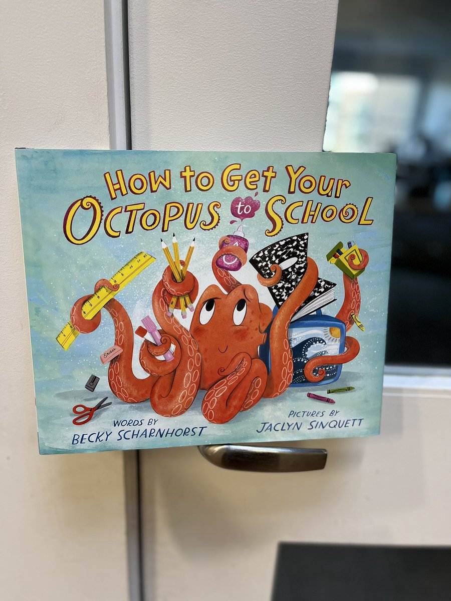 storymamas's tweet photo. ⭐️Preorder ⭐️ How to Get Your Octopus to School @beckyscharn Jaclyn Sinquett. 
Octopus tries everything not to go to school. Full of surprises, laughs, and a heartfelt ending, and some science facts to end! Out 5/16 @PenguinClass 
#storymamasbookaday https://t.co/QaAZBHyozO