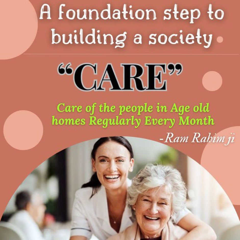 #OldAgeCare
#ElderlyCare
#ElderlyPeople 
#Empathy
#DeraSachaSauda
#SaintDrMSG
#BabaRamRahim
#SaintDrGurmeetRamRahimSinghJi 
#GurmeetRamRahim
#RamRahim