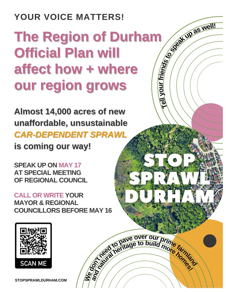 bluedotwhitby's tweet photo. @thekanj @jen_keesmaat @TownofWhitby Sadly Whitby Council is determined to expand urban boundaries &amp; sprawl our town &amp; Region. Our Regional Councillors voted for sprawl last May, &amp; will likely endorse it in the Region's Official Plan on May 17. They have zero understanding of planning for anything other than cars. https://t.co/5OEi0R0ij7