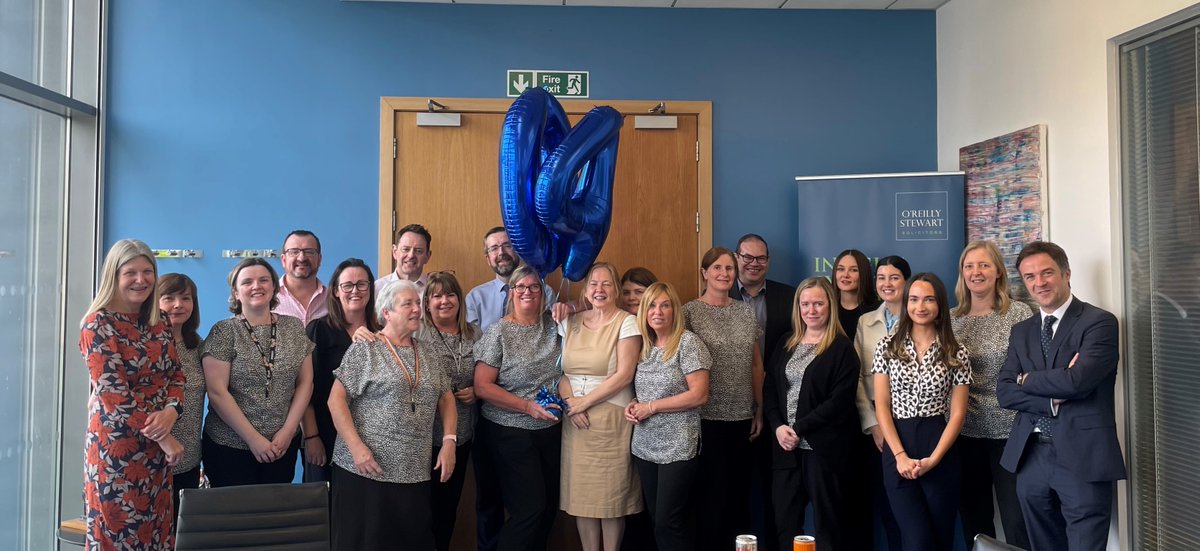 OReillyStewart's tweet photo. Congratulations on 40 years with O’Reilly Stewart, Colleen! We would like to throw the spotlight on Colleen Mullan who is celebrating 40 years O’Reilly Stewart this week.  A fantastic achievement!  #WeAreORS https://t.co/WiKKi6pViq