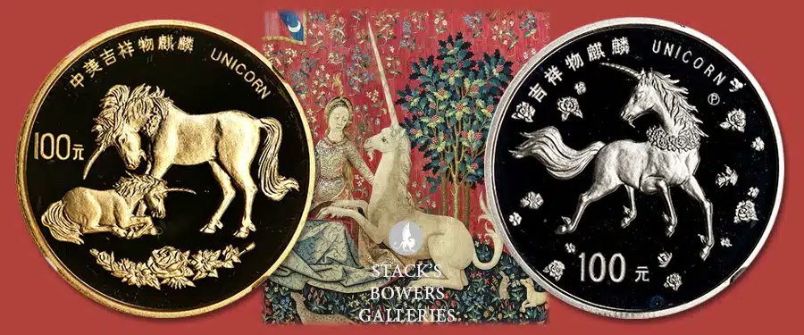 CoinWeek's tweet image. Jeremy Bostwick of  @StacksBowers writes on China’s Mythical Unicorn coin series: bit.ly/3VvqUBk

The upcoming May Collectors Choice Online Auction (CCO) features coins from this series. #coincollecting #coinauction #worldcoins #numismatics