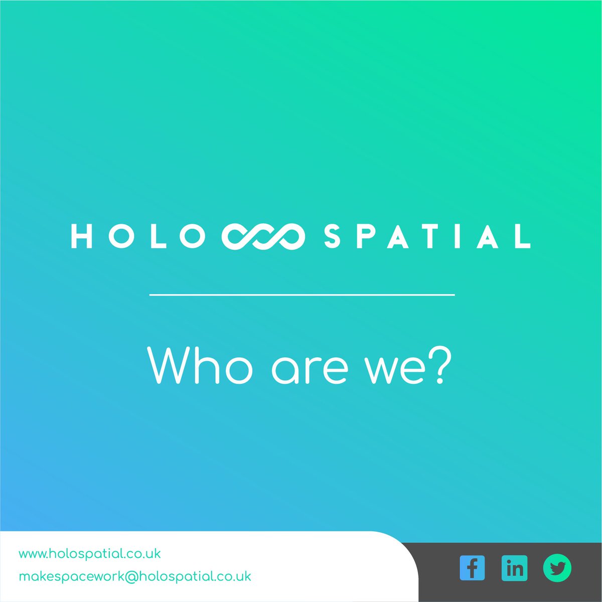 holospatial's tweet image. Here's a little info about who we are! As we work in multiple forms there's always a way for us to bring your space to life! #VR #AR #Holospatial #virtualenvironment #virtualreality #augmentedreality #FuturisticWorld #businessnetworking #branding   #technology