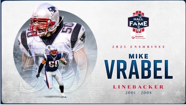 FCFNEP's tweet photo. Félicitations à Mike Vrabel pour son intronisation à venir (septembre 2023) au Patriots Hall of Fame!
#patriots #PatriotsHallOfFame #MikeVrabel #PatriotsNation #FCFNEP https://t.co/kTPpK5GFJ9