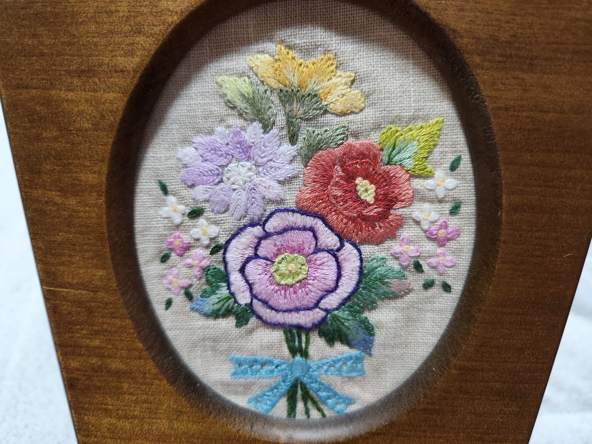 戸塚刺繍　八角形刺繍花柄ミラー 戸塚刺繍 八角形刺繍花柄ミラー 【公式通販】