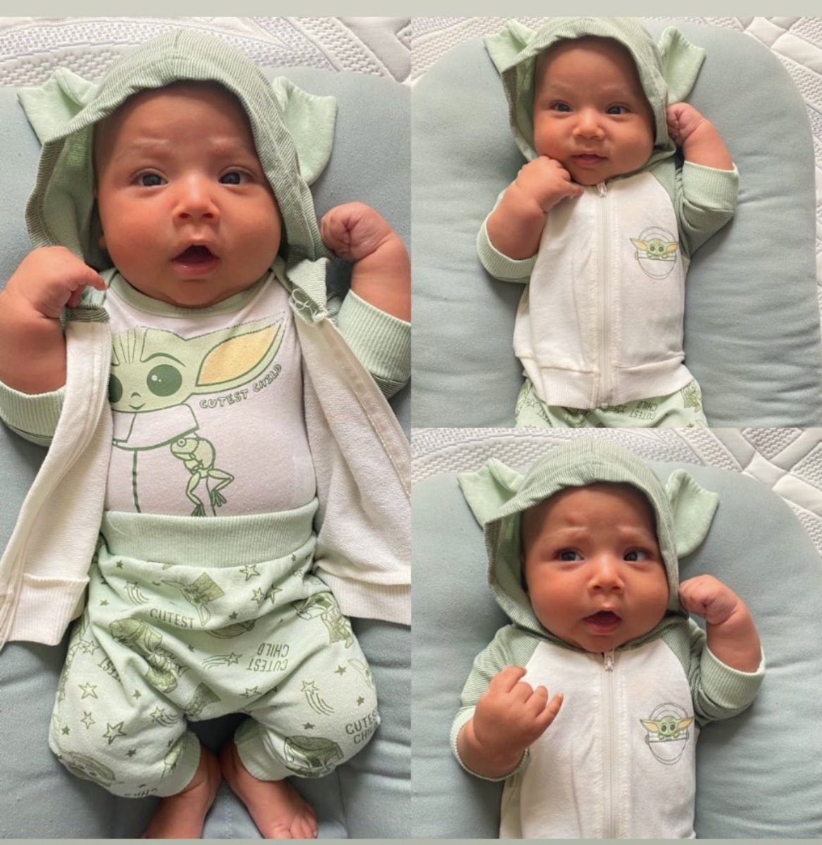 Throw back Thursday! To when my little chunky was yoda for the day! 💚 

Wishing all you 4 lovers a lucky day! 

#chunky #sosmall #may4th #yoda 😭😭😭