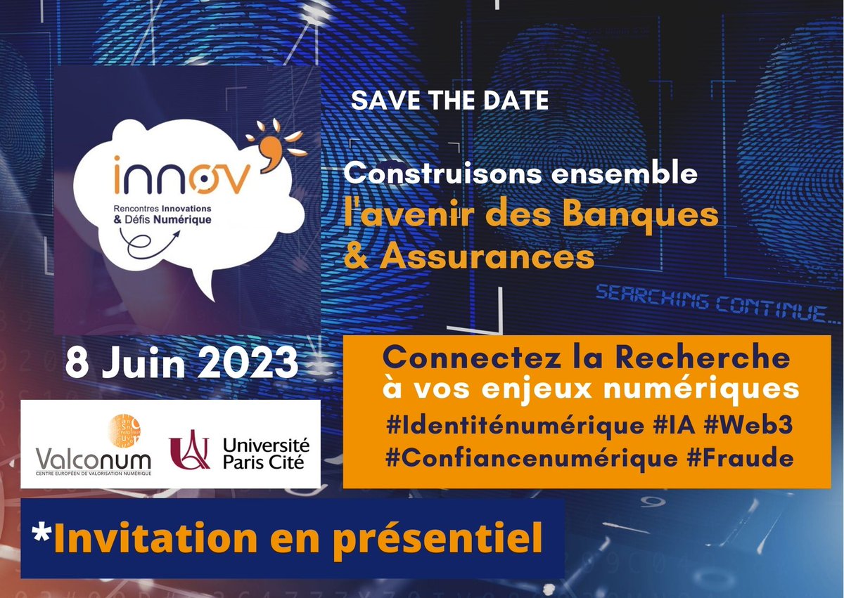 VALCONUM's tweet photo. Participez à Innov2023 Banque &amp; Assurance
📌Un programme innovant : https://t.co/Sxw4jgPvDu
🔗Je connecte mes potentiels d'Innovation
🔍J'optimise ma visibilité

📌Je deviens sponsor d'Innov2023
👉contact@valconum.org
📌Je participe au showroom: https://t.co/Hog3f8XxO5 https://t.co/6cSi30cATE