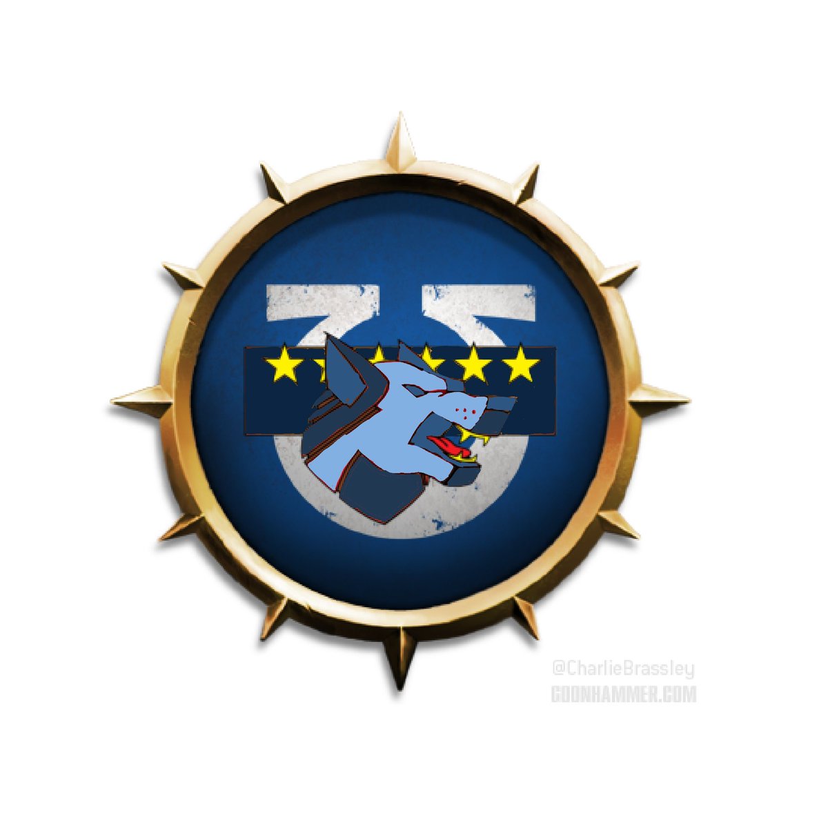 AndrewZ24597481's tweet image. I feel like I’ve created an abomination #warhammer40000 #battletech #clanwolf #ultramarines