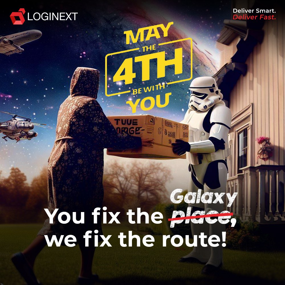 When your delivery management game is out of this world, even stormtroopers can get the job done! 😌

May the fourth be with you.⚔️

#StarWars #Stormtroopers #maytheforcebewithyou #maythe4thbewithyou #delivery #automation #logistics