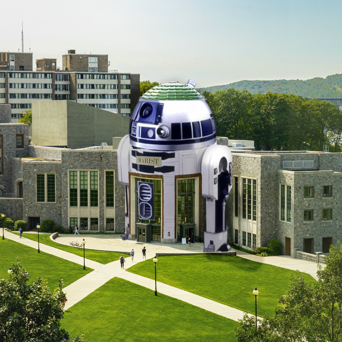Marist's tweet photo. "Beep boop beep." 𝚂𝚎𝚎 𝚃𝚛𝚊𝚗𝚜𝚕𝚊𝚝𝚒𝚘𝚗

May the Fourth be with you, always.

-R2D2 https://t.co/yZQrWI0VPT