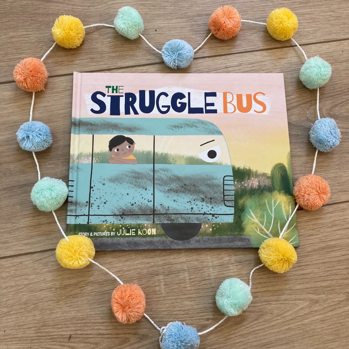 juliepkoon's tweet photo. It's #childrensmentalhealth awareness day, and a great day to talk to your kids about big feelings and healthy coping strategies. This friendly bus can help! #TheStruggleBus https://t.co/gwCLZCng8X